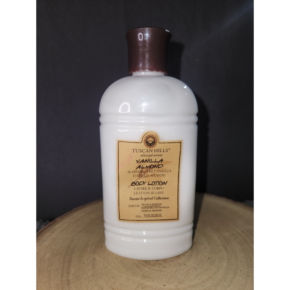 NEW~Tuscan Hills Vanilla Almond‎ Body Lotion 8.5 Fl oz Bottle~NEW/SEALED